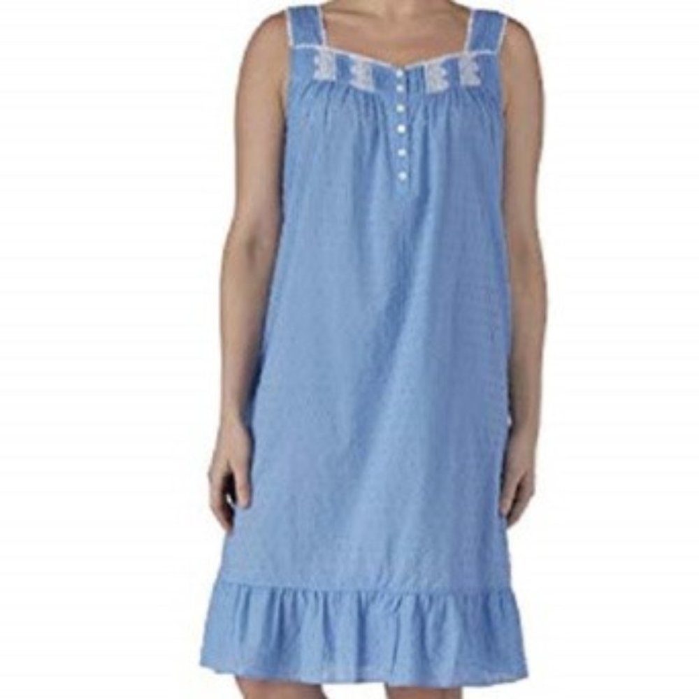 Gown womens new sizes M 8-10 cotton Secret Treasures sleeveless-